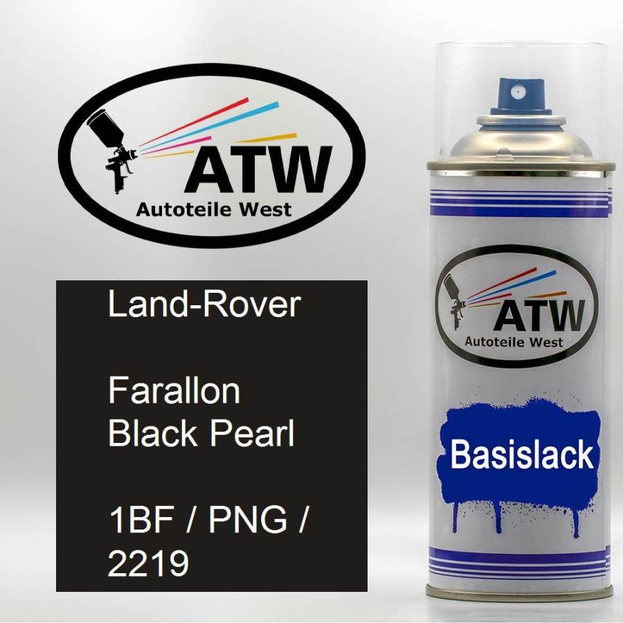 Land-Rover, Farallon Black Pearl, 1BF / PNG / 2219: 400ml Sprühdose, von ATW Autoteile West.